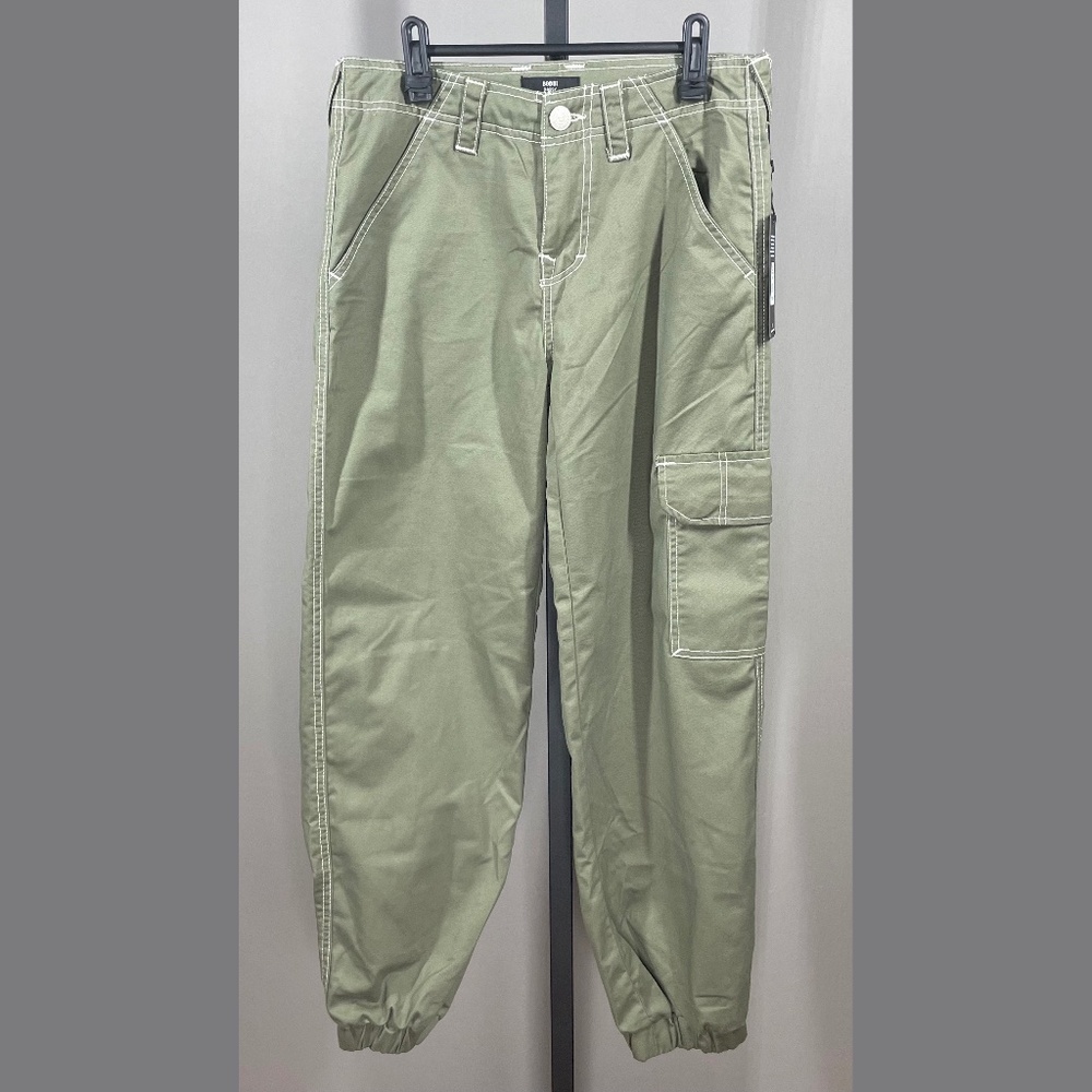 NEW True Religion Pants Womens 26 green Bobbi cargo jogger designer casual baggy